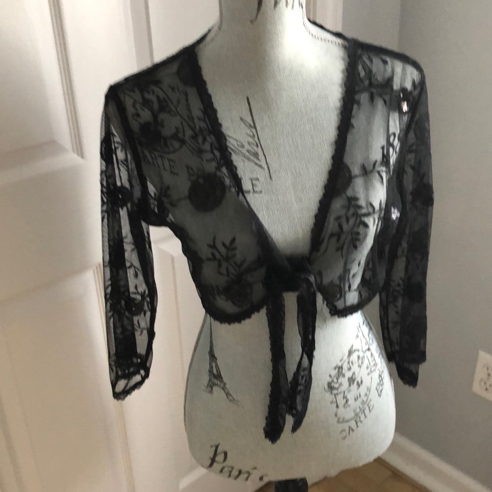 Great cover up for black dress